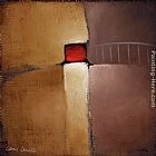 Square Paintings - Chocolate Square IV by Lanie Loreth
